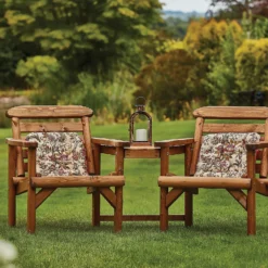 Anchor Fast FSC Weydale Rustic Alcove Garden Seat -Garden Care Tools Deals Store 13452072 9954929385042617