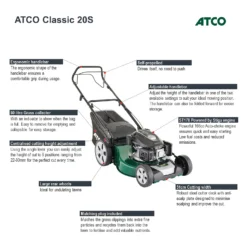 Atco 166cc Classic 20S Petrol Lawn Mower- 51cm 12 Atco 166cc Classic 20S Petrol Lawn Mower- 51cm -Garden Care Tools Deals Store 13483564 4434932703871040