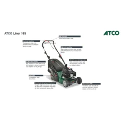 Atco 139cc Liner 16S Petrol Lawn Mower - 41cm -Garden Care Tools Deals Store 13486581 8924932697632222