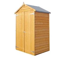 Shire 4 X 3ft Overlap Double Door Garden Tool Shed