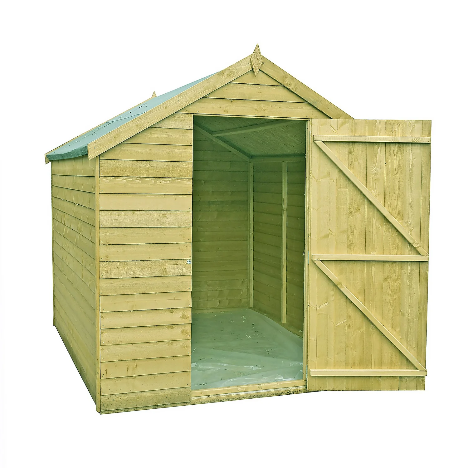 Shire 7x5ft Pressure Treated Garden Shed 2 Shire 7x5ft Pressure Treated Garden Shed - Image 2