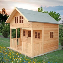 Shire 8 X 10ft Lodge Kids Wooden Playhouse -Garden Care Tools Deals Store 13505347 2004931995184082