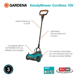 GARDENA 18V HandyMower Cordless Lawn Mower - 22cm 10 GARDENA 18V HandyMower Cordless Lawn Mower - 22cm -Garden Care Tools Deals Store 13524837 2024958391525054
