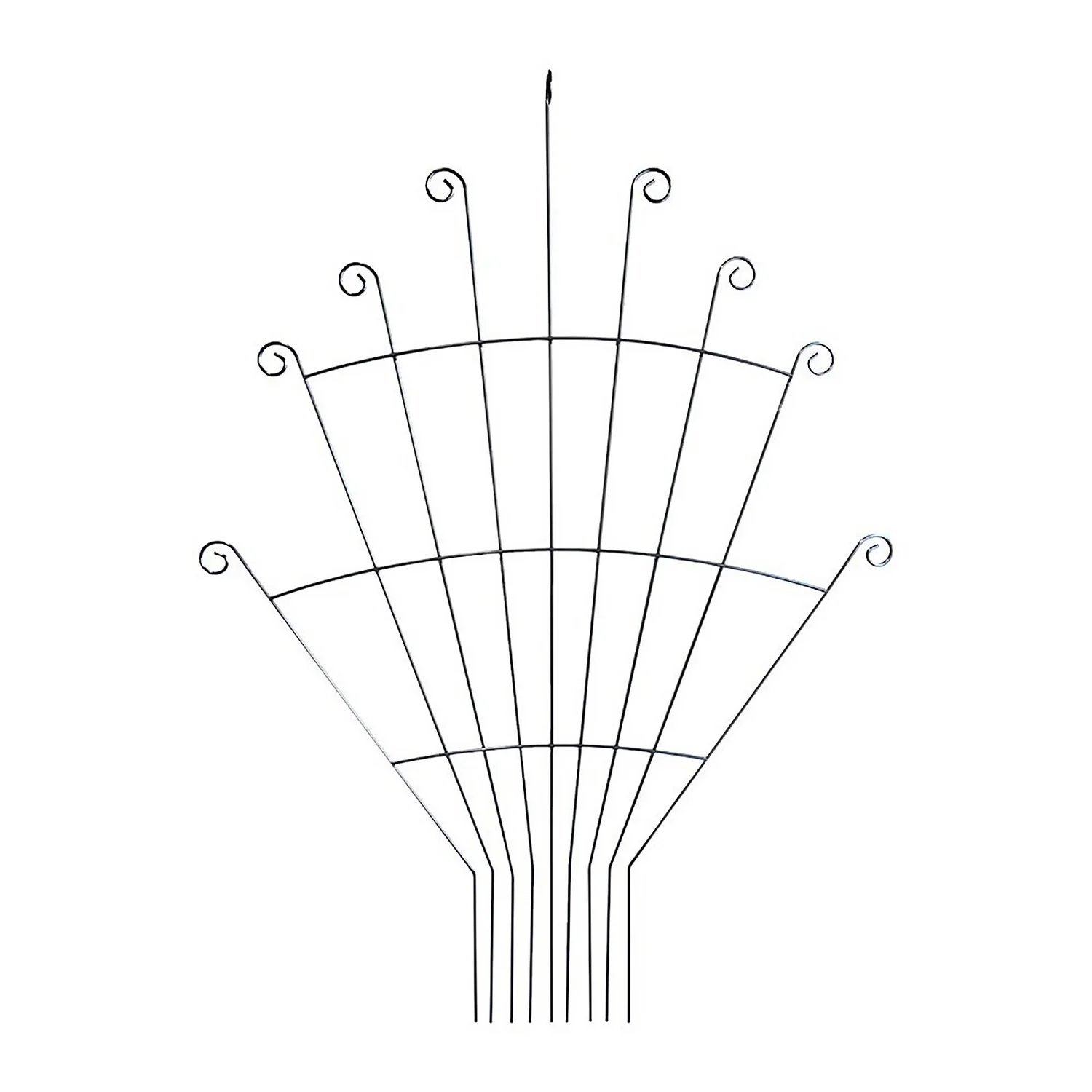 Agriframes Peacock Garden Trellis - W 1m X H 1.25m - Black 1 Agriframes Peacock Garden Trellis - W 1m X H 1.25m - Black