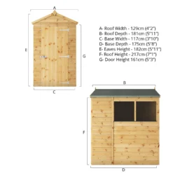 Mercia 6ft X 4ft Premium Shiplap Apex Shed -Garden Care Tools Deals Store 13555763 2214949333082258