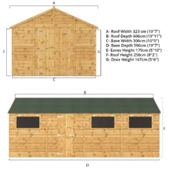 Mercia 20ft X 10ft Premium Shiplap Modular Workshop Shed - Including Installation -Garden Care Tools Deals Store 13555765 1604949337915321