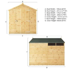 Mercia 8ft X 6ft Premium Shiplap Security Apex Shed - Including Installation -Garden Care Tools Deals Store 13555781 1975033256584037