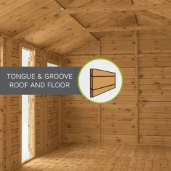 Mercia 8ft X 6ft Premium Shiplap Security Apex Shed - Including Installation -Garden Care Tools Deals Store 13555781 5185033256404391