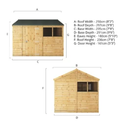 Mercia 10ft X 8ft Premium Shiplap Reverse Apex Shed - Including Installation -Garden Care Tools Deals Store 13555795 1094949333010744