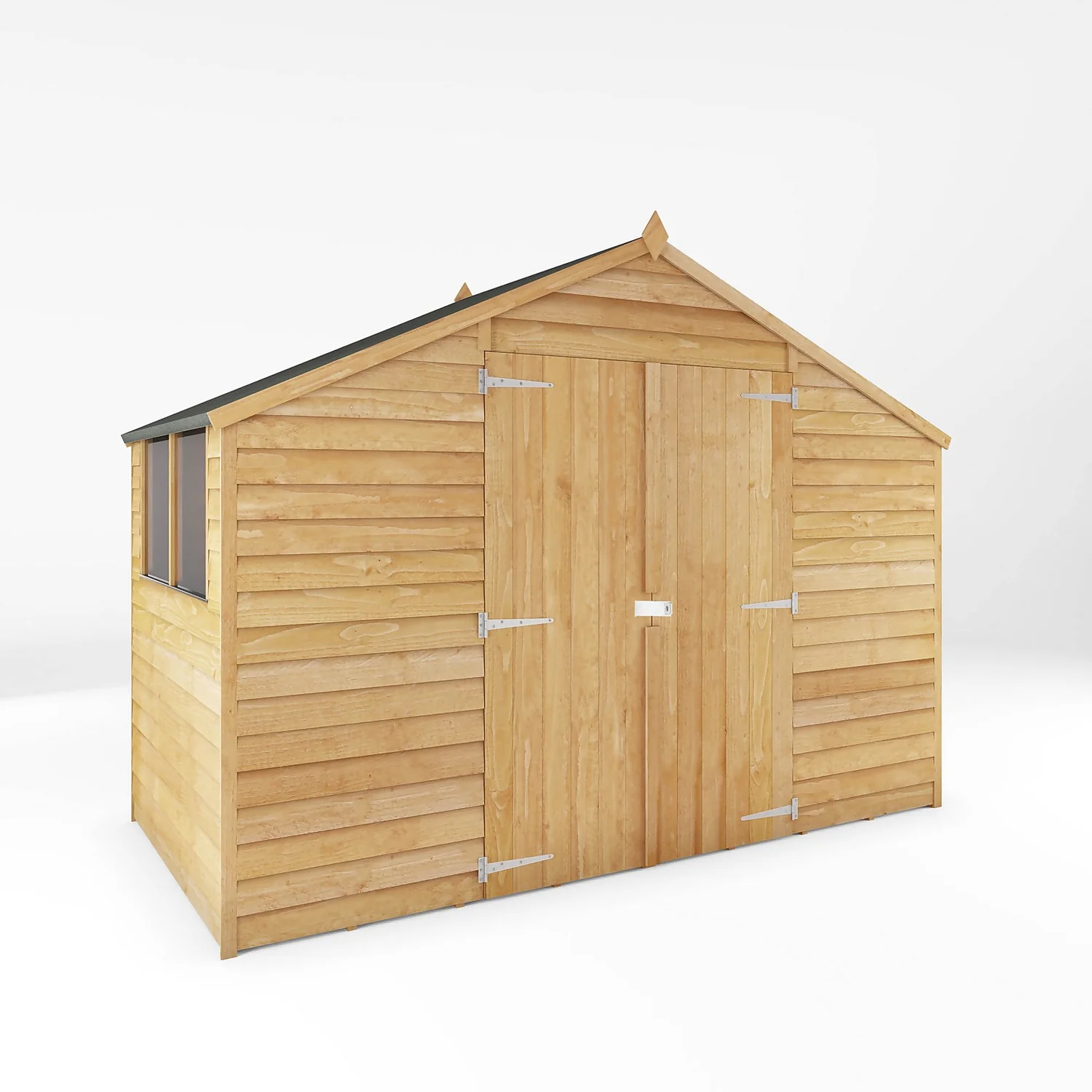 Mercia 5ft X 10ft Overlap Apex Shed - Including Installation 1 Mercia 5ft X 10ft Overlap Apex Shed - Including Installation