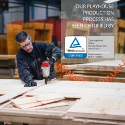 Mercia 5ft X 6ft Pent Wooden Playhouse With Tower -Garden Care Tools Deals Store 13555813 1024951147217454