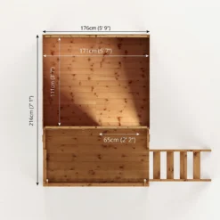 Mercia 5ft X 6ft Pent Wooden Playhouse With Tower -Garden Care Tools Deals Store 13555813 1314951147279458