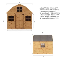 Mercia 6ft X 6ft Dutch Wooden Playhouse -Garden Care Tools Deals Store 13555817 2784988926020042