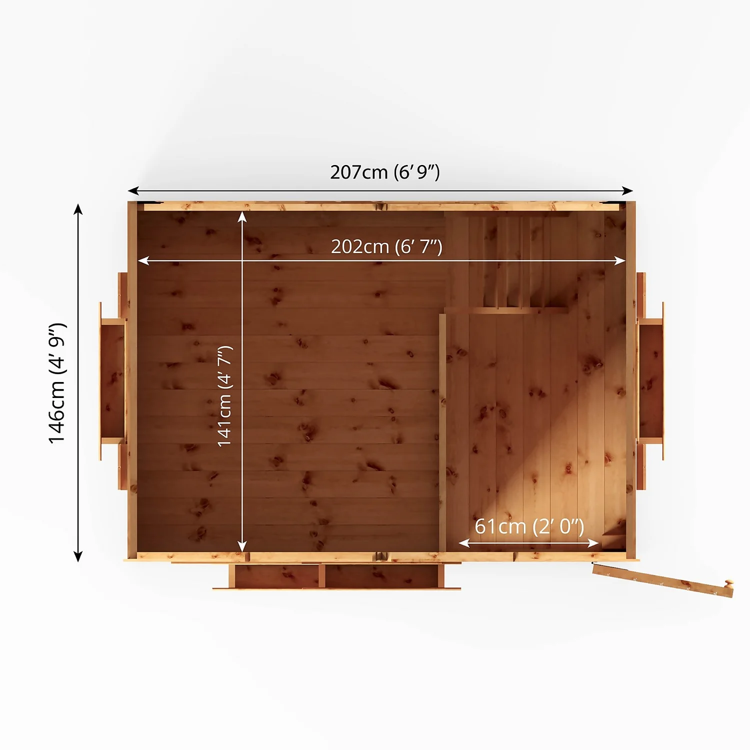 Mercia 7ft X 5ft Swiss Cottage Double Storey Playhouse - Installation Included 8 Mercia 7ft X 5ft Swiss Cottage Double Storey Playhouse - Installation Included - Image 8
