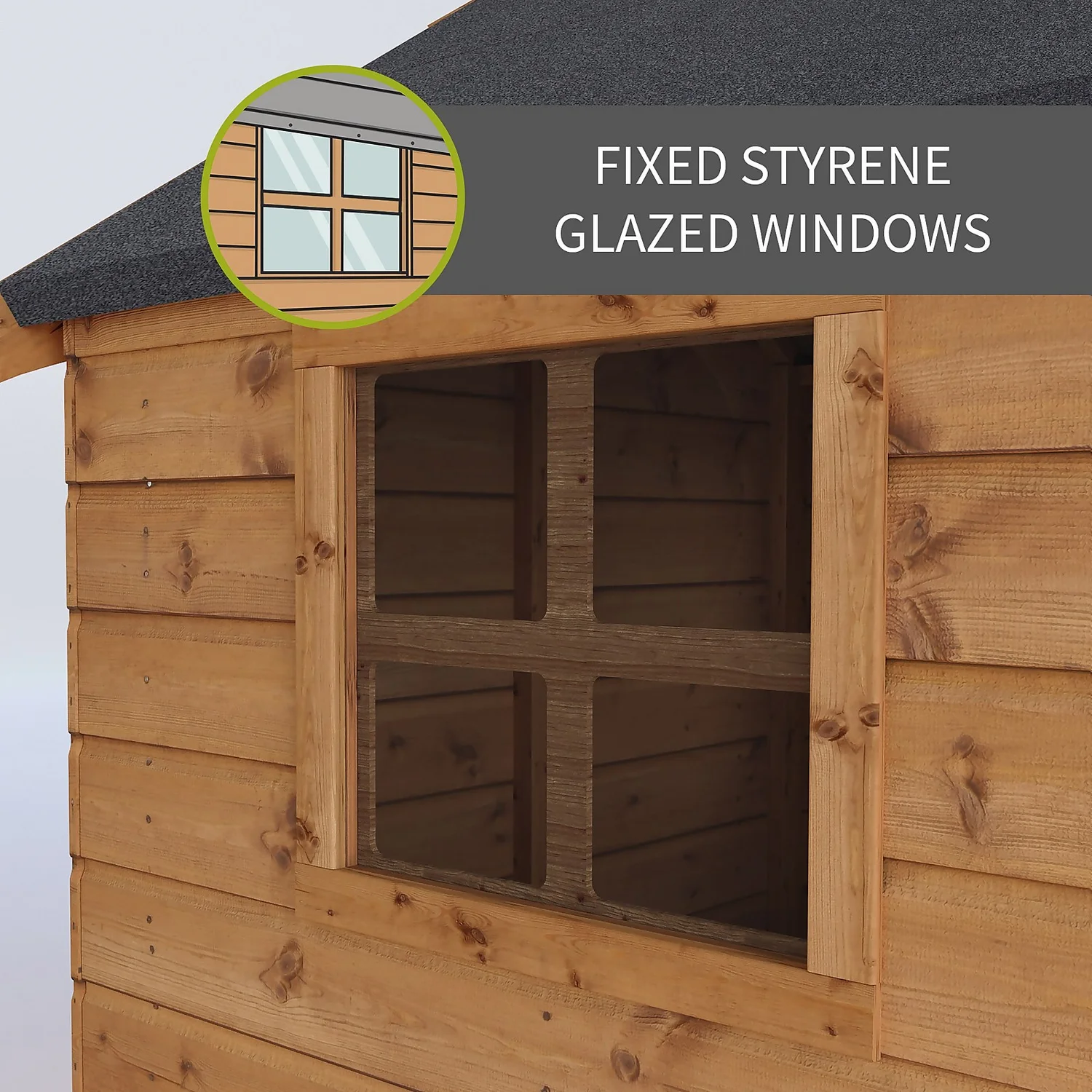 Mercia 7ft X 5ft Swiss Cottage Double Storey Playhouse - Installation Included 5 Mercia 7ft X 5ft Swiss Cottage Double Storey Playhouse - Installation Included - Image 5