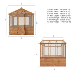 Mercia Wooden Greenhouse - 6x6ft -Garden Care Tools Deals Store 13626875 2515028840056877