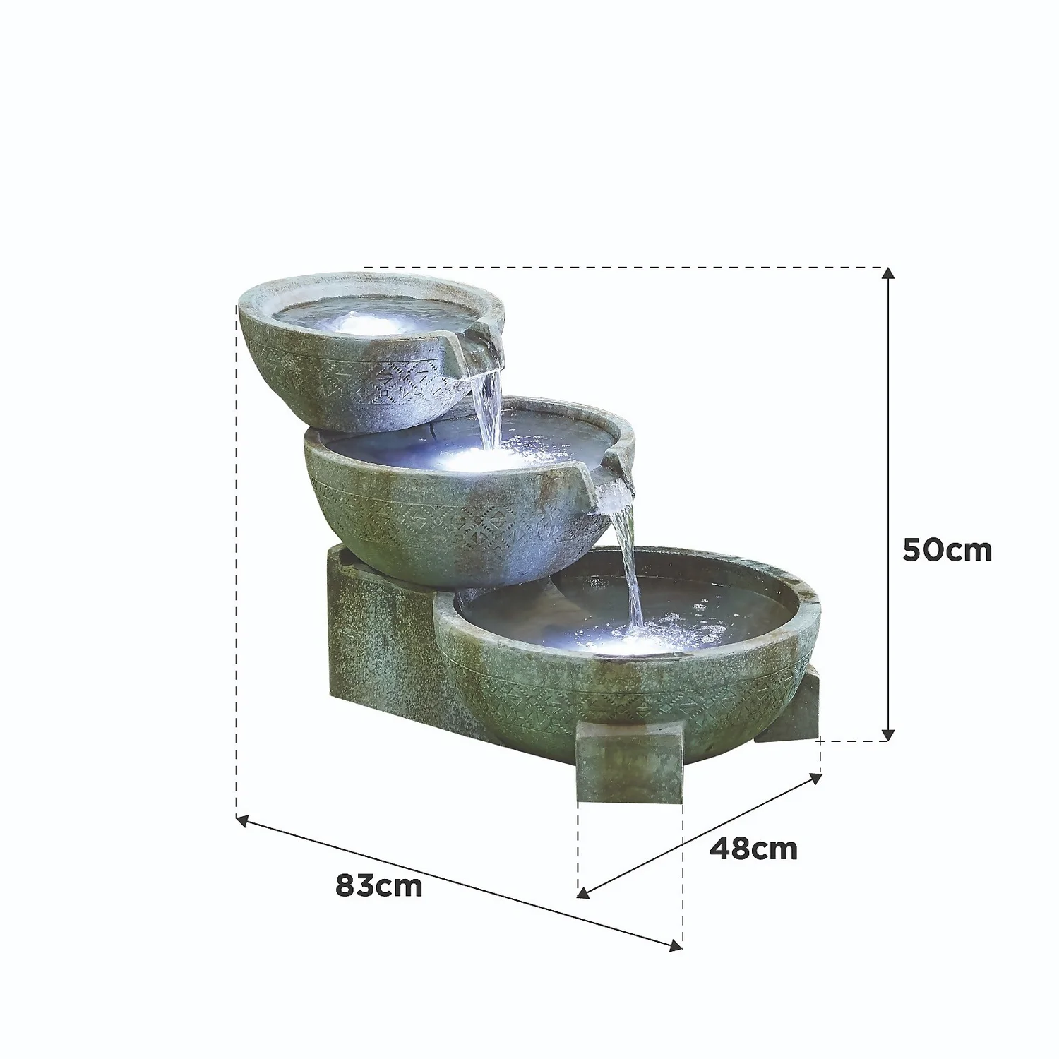 Stylish Fountain Oasis Water Feature With LEDs 6 Stylish Fountain Oasis Water Feature With LEDs - Image 6