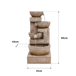 Stylish Fountain Sparkling Bowls Water Feature With LEDs 13 Stylish Fountain Sparkling Bowls Water Feature With LEDs -Garden Care Tools Deals Store 13846048 1414978881037755