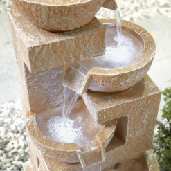 Stylish Fountain Sparkling Bowls Water Feature With LEDs 10 Stylish Fountain Sparkling Bowls Water Feature With LEDs -Garden Care Tools Deals Store 13846048 6124971880433253