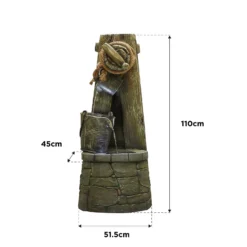 Stylish Fountain Enchanted Well Water Feature With LEDs -Garden Care Tools Deals Store 13846056 7074962027676998