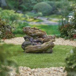 Stylish Fountain Bubbling Brook Water Feature With LEDs -Garden Care Tools Deals Store 13846059 1994962028178382