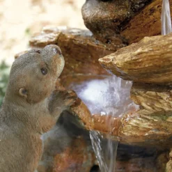 Stylish Fountain Otter Pools Water Feature With LEDs -Garden Care Tools Deals Store 13846071 4324962028308486