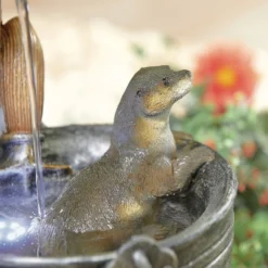 Stylish Fountain Playful Otters Water Feature With LEDs 12 Stylish Fountain Playful Otters Water Feature With LEDs -Garden Care Tools Deals Store 13846072 1744962027851034