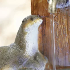 Stylish Fountain Playful Otters Water Feature With LEDs 14 Stylish Fountain Playful Otters Water Feature With LEDs -Garden Care Tools Deals Store 13846072 8474962027929886
