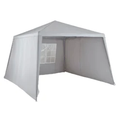 Gazebo With Side Panels - Grey