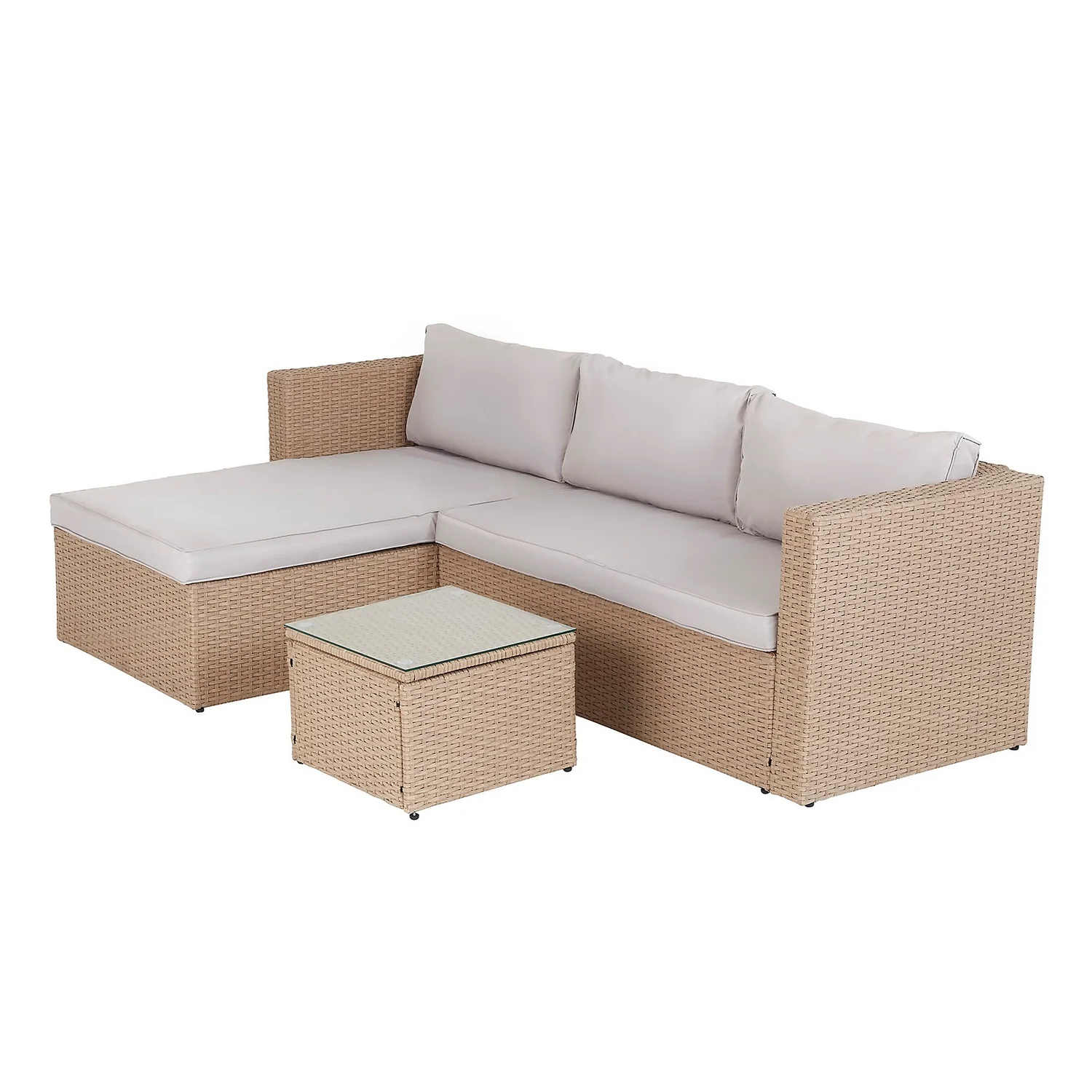 Alexandria Rattan Effect Garden Corner Sofa Set 2 Alexandria Rattan Effect Garden Corner Sofa Set - Image 2