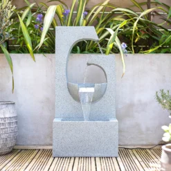 Stylish Fountain Ango Falls Garden Water Feature With LEDs -Garden Care Tools Deals Store 13947169 2065005844485926