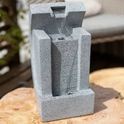 Stylish Fountain Kiso Column Garden Water Feature With LEDs -Garden Care Tools Deals Store 13947172 1325005844798628