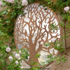 MirrorOutlet Bird Round Garden Mirror - 60cm -Garden Care Tools Deals Store 13950588 9794987140016602