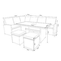 Matara Rattan Effect Corner Sofa Set -Garden Care Tools Deals Store 13951470 2105021609466129