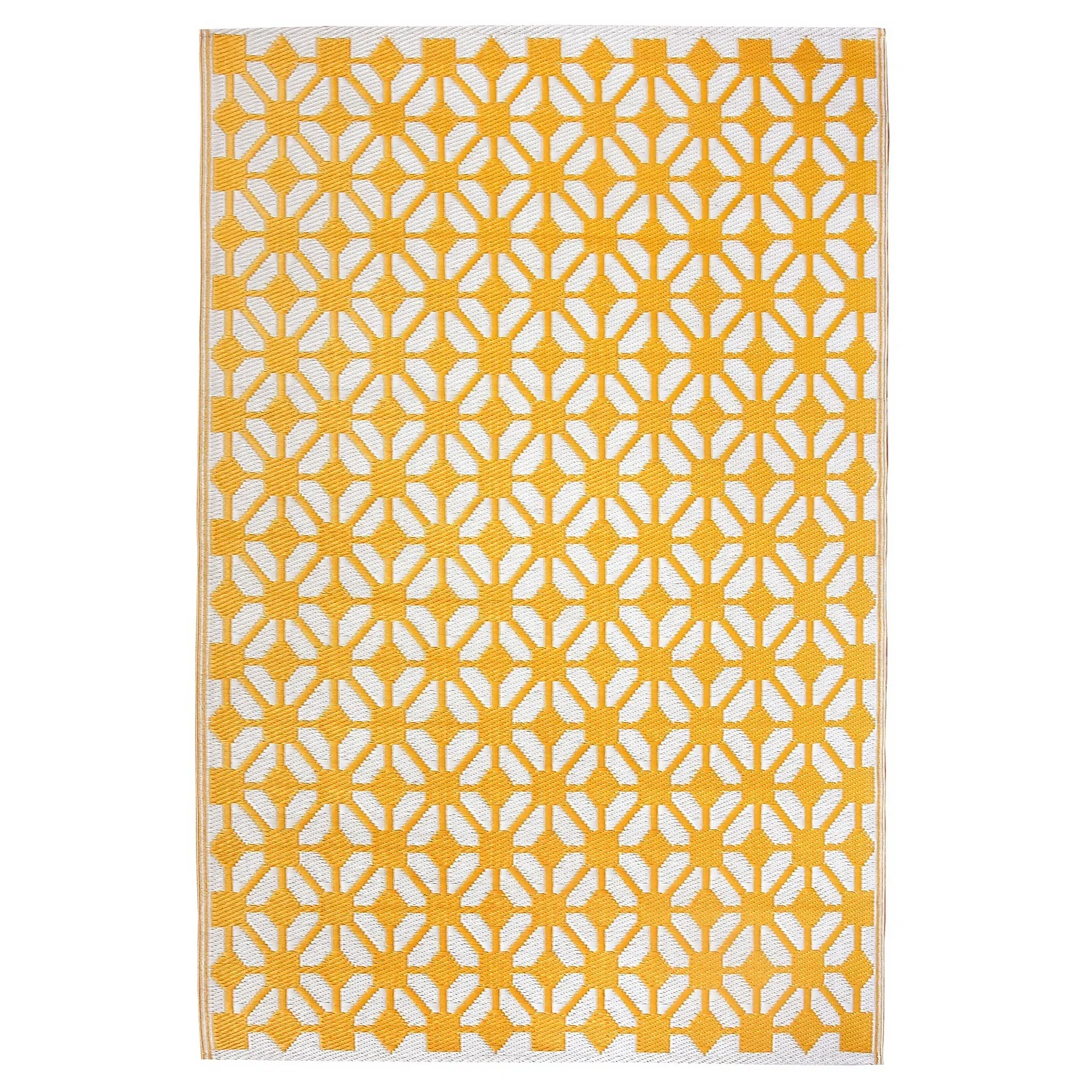 Homebase Outdoor Rug - Mustard 120x180cm 1 Homebase Outdoor Rug - Mustard 120x180cm