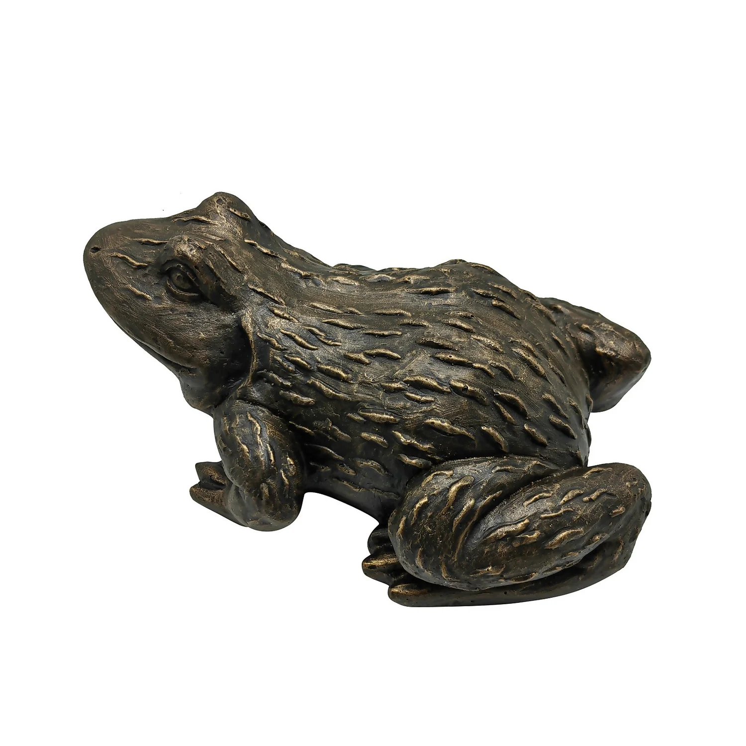 Bronze Look Frog Garden Ornament 5 Bronze Look Frog Garden Ornament - Image 5