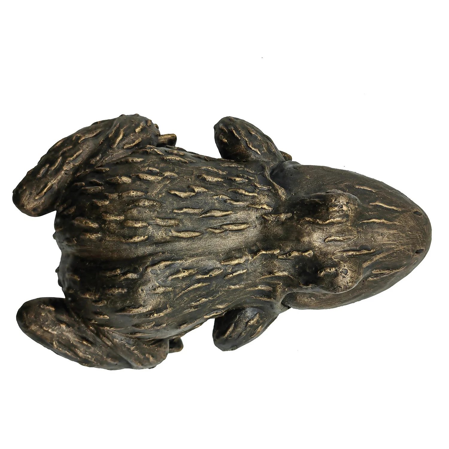 Bronze Look Frog Garden Ornament 4 Bronze Look Frog Garden Ornament - Image 4