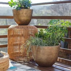 Suva Hammered Pot Bronze - 31cm -Garden Care Tools Deals Store 13973654 1365011805726502