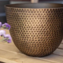 Suva Hammered Pot Bronze - 38cm 13 Suva Hammered Pot Bronze - 38cm -Garden Care Tools Deals Store 13973655 2125011805824515