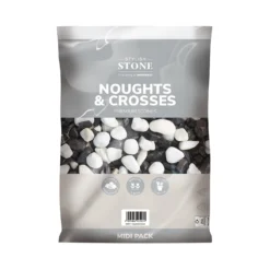 Stylish Stone Noughts & Crosses Decorative Pebbles Midi Bag -Garden Care Tools Deals Store 13996137 1375013106844448