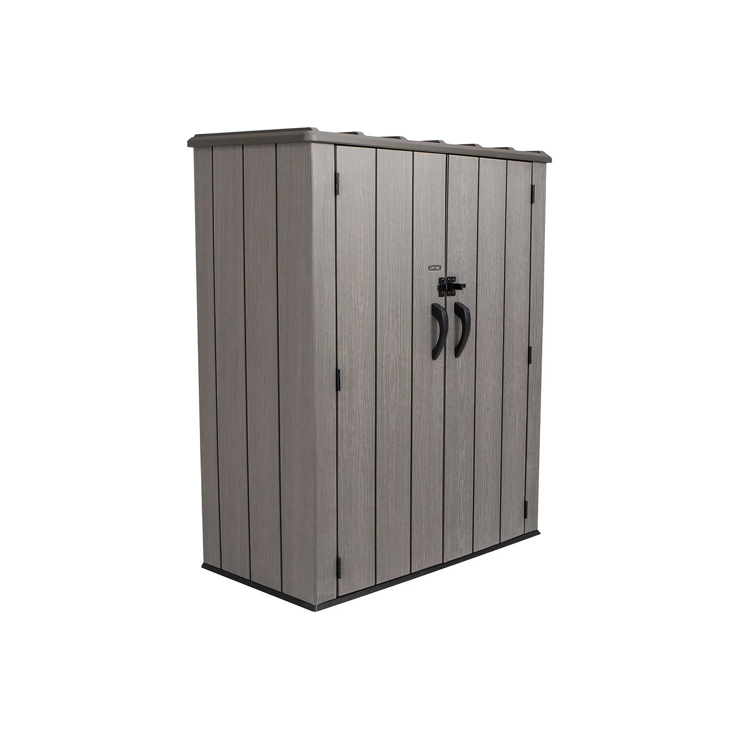 LIFETIME 1500L Vertical Storage Shed - Rough-Cut Brown 1 LIFETIME 1500L Vertical Storage Shed - Rough-Cut Brown