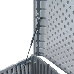 LIFETIME 515L Modern Outdoor Storage Deck Box - Rough-Cut Grey -Garden Care Tools Deals Store 13997405 1725000055509940