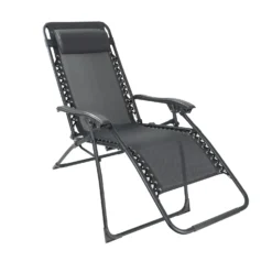 Grey Reclining Sun Lounger -Garden Care Tools Deals Store 14005765 3985018249640495