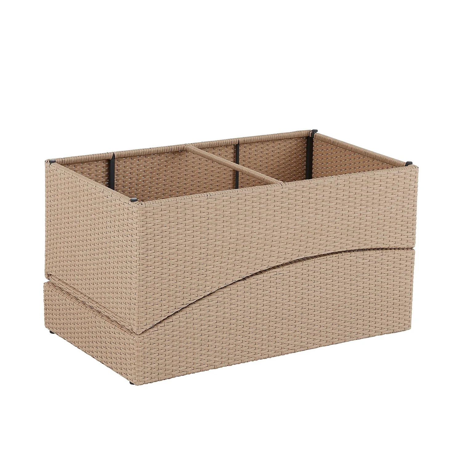 Natural Folding Rattan Sun Lounger 10 Natural Folding Rattan Sun Lounger - Image 10