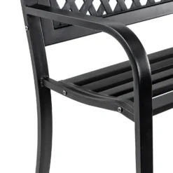 Black Steel Garden Bench 9 Black Steel Garden Bench -Garden Care Tools Deals Store 14005779 5405018249740746