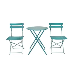 Millie Metal Bistro Set - Green -Garden Care Tools Deals Store 14005782 6135018249521962