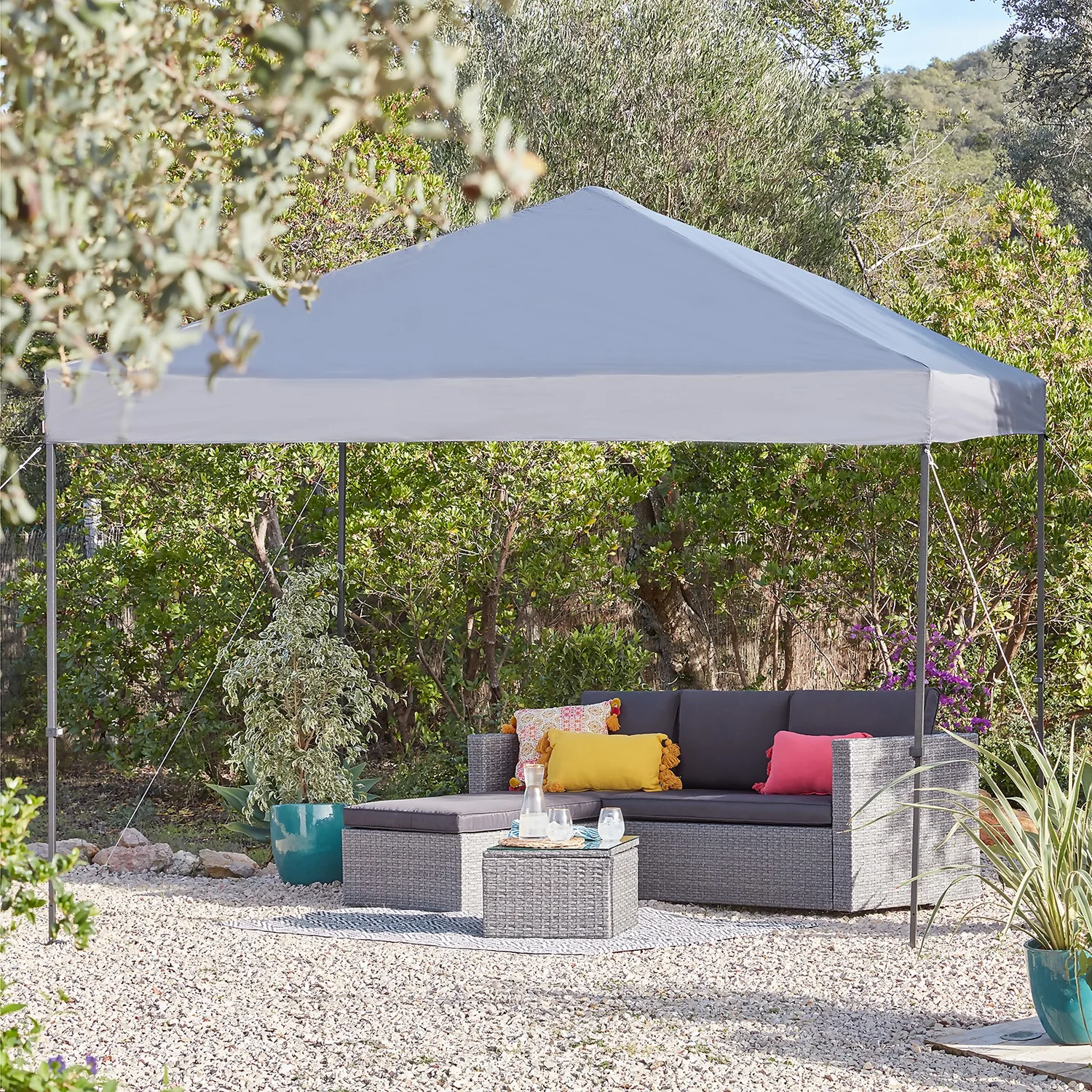 Homebase Edit Pop Up Gazebo - Grey 2 Homebase Edit Pop Up Gazebo - Grey - Image 2