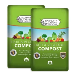 Harmony Gardens Fruit And Vegetable Compost - 2 Bags (Total 80 Litres / 30.2Kg)