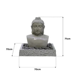 Stylish Fountain Lotus Buddha Water Feature With LEDs 7 Stylish Fountain Lotus Buddha Water Feature With LEDs -Garden Care Tools Deals Store 14519362 9825047822642530