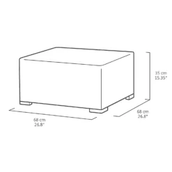 Keter California 3 Seater Outdoor Garden Furniture Chaise Longue - Graphite With Grey Cushions -Garden Care Tools Deals Store 14539593 1105041802348280